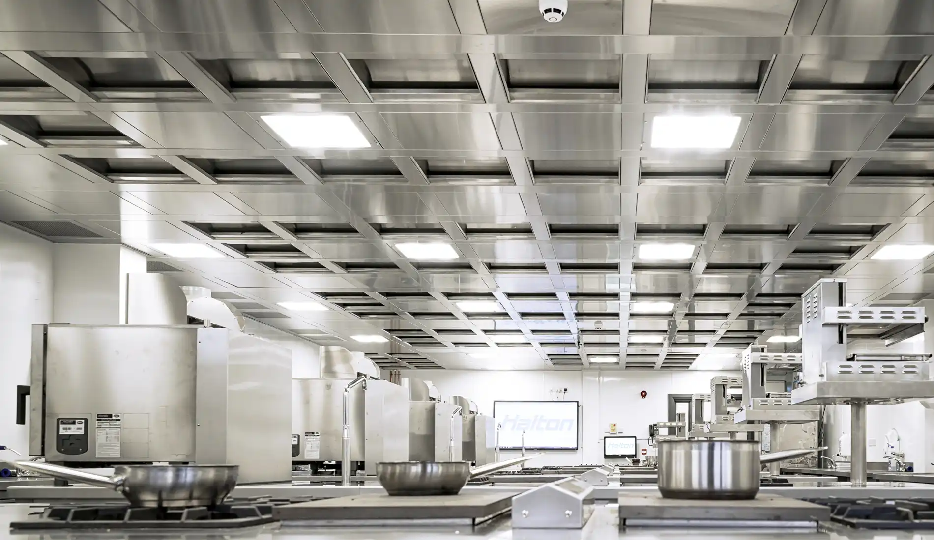 Commercial kitchen ceiling hood turkey