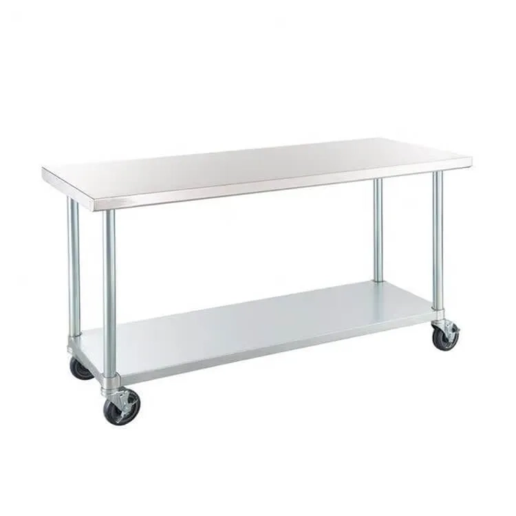 stainless steel commercial kitchen mobile bench turkey