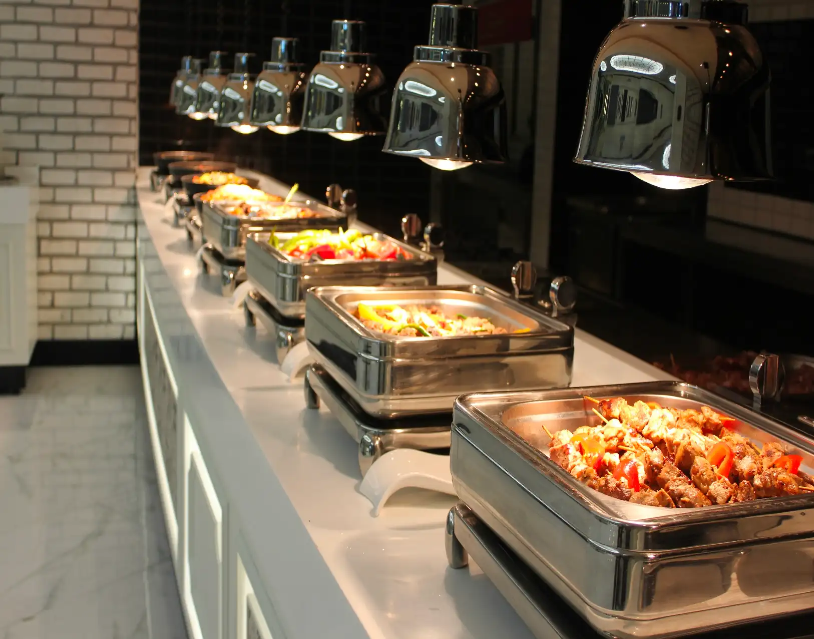turkey open buffet counter