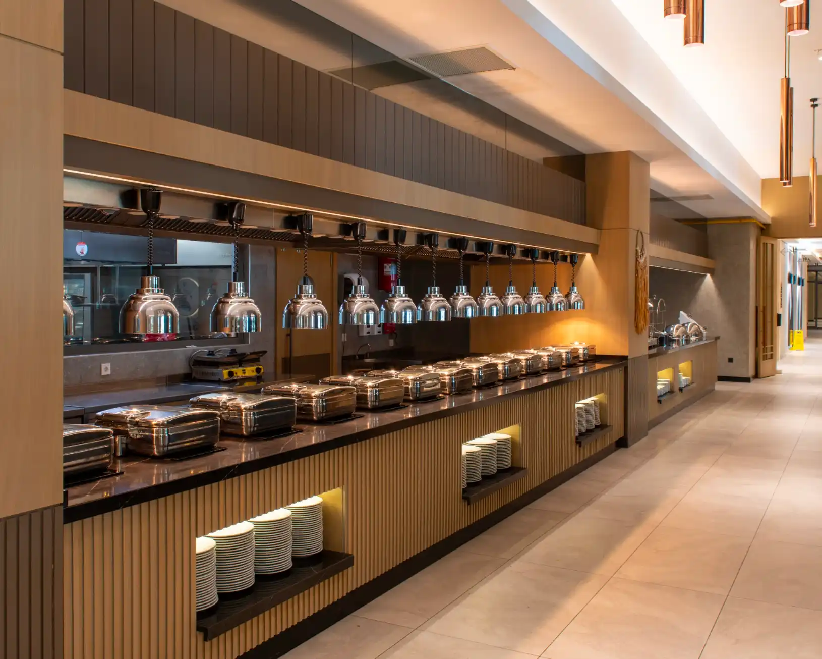 turkey open buffet counter