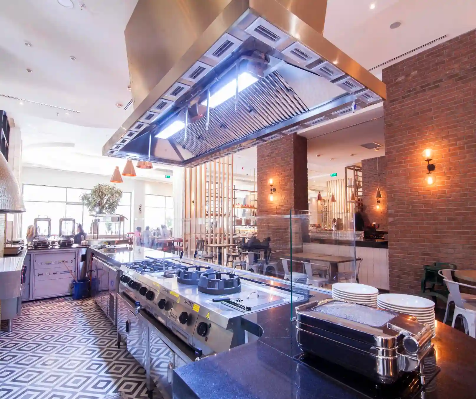 turkey open buffet counter