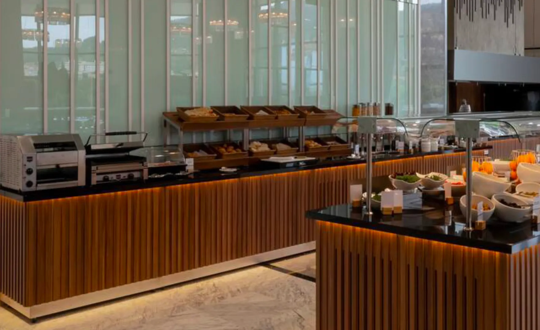 turkey open buffet counter