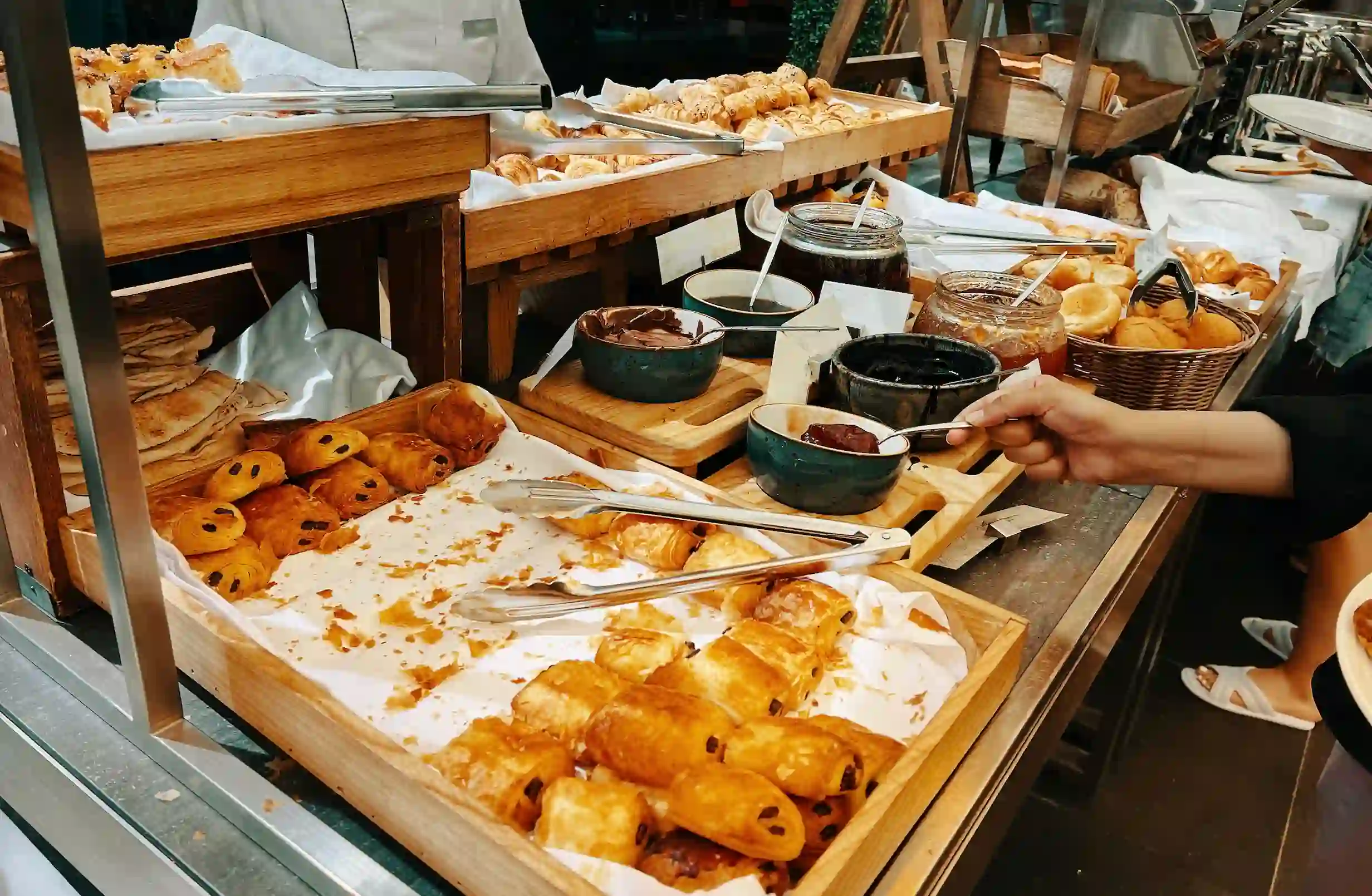 turkey open buffet counter