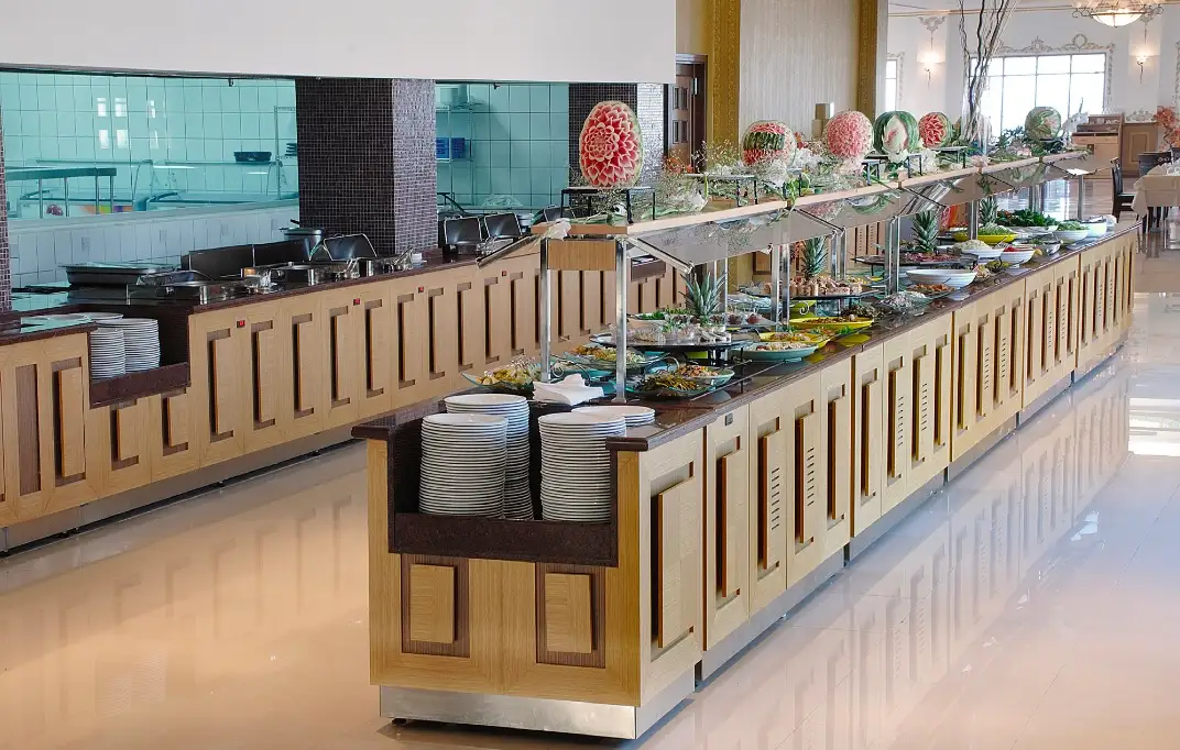 turkey open buffet counter