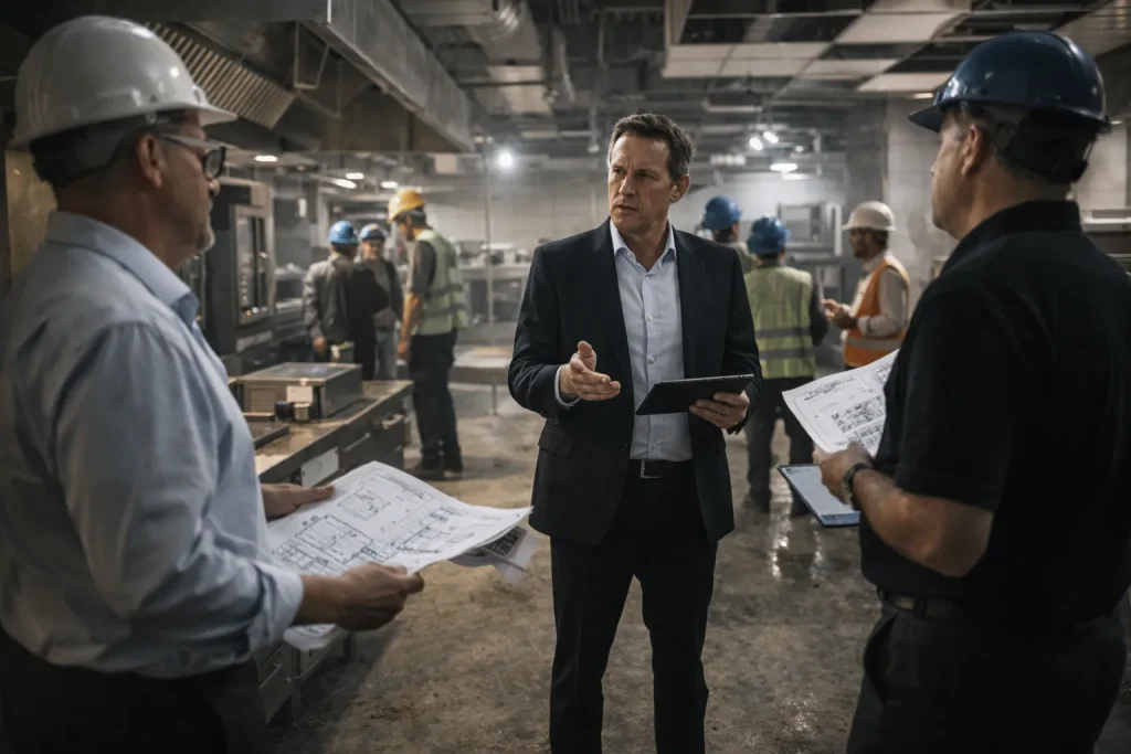 Global turnkey kitchen partner project meeting